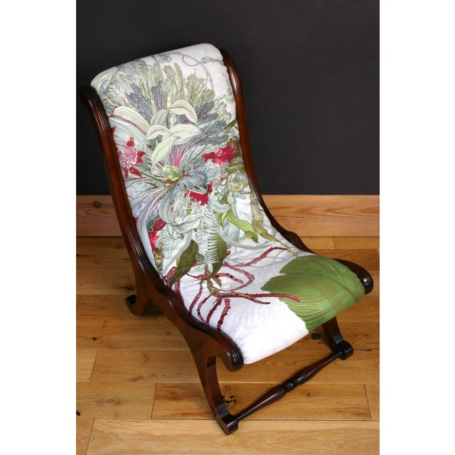 Vintage Slipper Chair in Floral Upholstery by Timorous Beasties, 1980s For Sale - Image 11 of 11