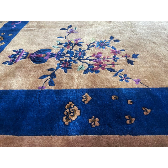 Art Deco Antique Chinese Art Deco Carpet, 6'0" × 8'9" For Sale - Image 3 of 11