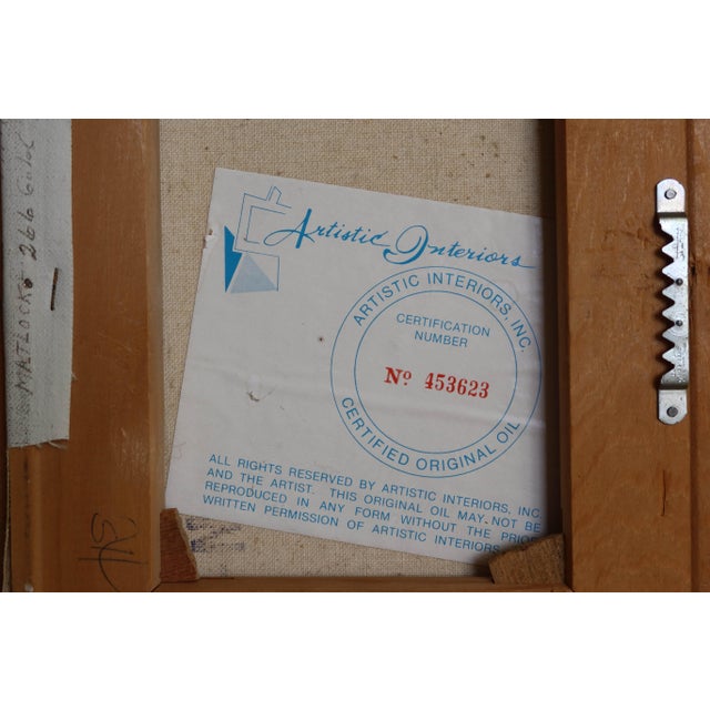 Late 20th Century Original Mountain Landscape Oil Painting by George Whitman For Sale - Image 11 of 12