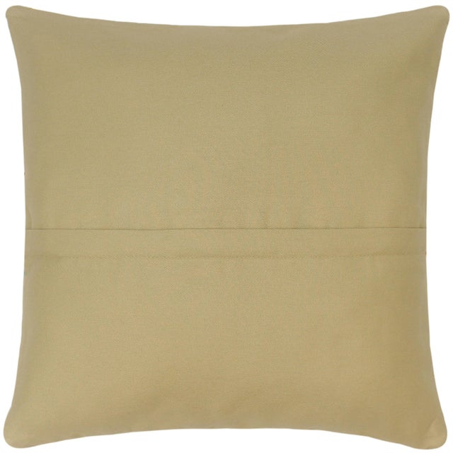 Beige Boho Chic Turkish Vella Hand Woven Kilim Pillow For Sale - Image 8 of 8