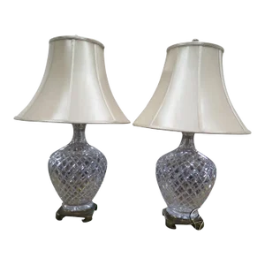 Pair Astral Crystal Lamps