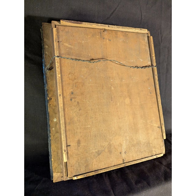 Mid 19th Century Plaster Bas-Relief Nativity by J. Fontana For Sale - Image 4 of 4