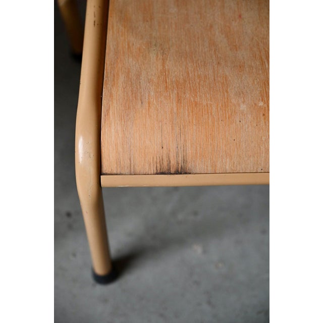Vintage Beige Tubular Nursery School Chair, 1960s For Sale - Image 9 of 11