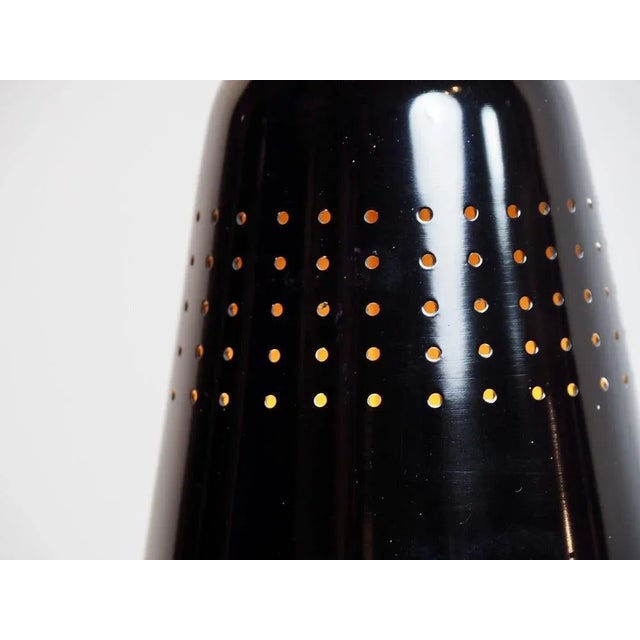 Metal Mid-Century Modern Pendant Lamp in Brass, 1950s For Sale - Image 7 of 8