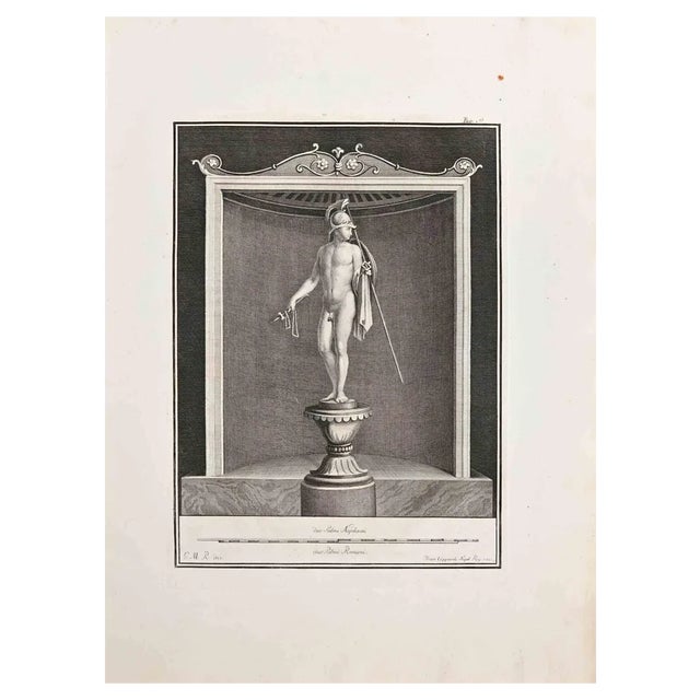 Giovanni Morghen, Ancient Roman Fresco, Etching, 18th Century For Sale