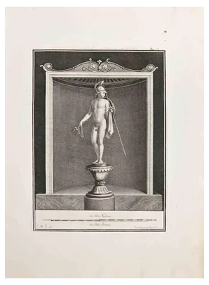 Giovanni Morghen, Ancient Roman Fresco, Etching, 18th Century