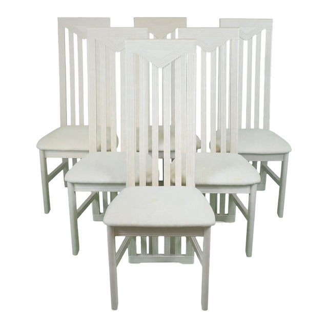 Set of 6 Dining Chairs in the Style of Pietro Constantini For Sale