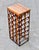 Arthur Umanoff Mid-Century Modern 21 Bottle Wine Rack in Leather & Wrought Iron W/ Butcher Block Top Attributed Arthur Umanoff, Usa, C. 1960s For Sale - Image 4 of 5