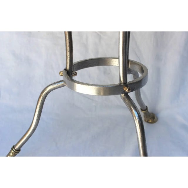 Metal Mid 20th Century Jansen Style Round Table For Sale - Image 7 of 9