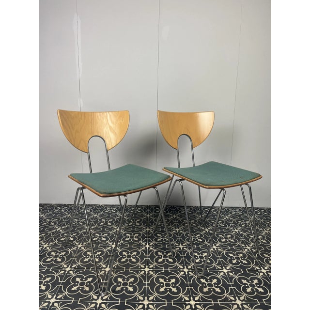 Mikado Dining Chairs by Walter Leeman for Kusch + Co, Set of 2 For Sale - Image 11 of 11