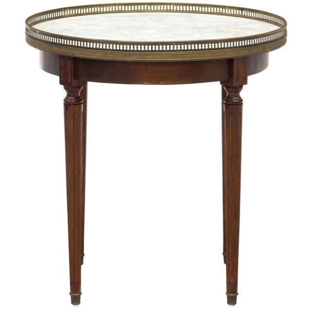 Early 20th Century French Louis XVI Style Bouillotte Side Table For Sale - Image 4 of 4
