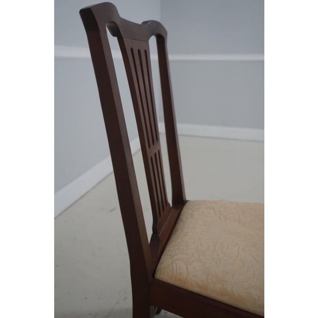 Pair Dennis Bork Williamsburg Style Mahogany Chairs For Sale - Image 11 of 18
