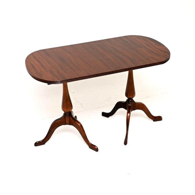 Wood Vintage Regency Style Coffee Table, 1920 For Sale - Image 7 of 7