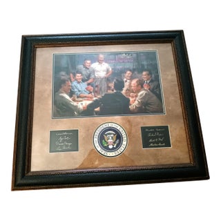 Celebrate American Leadership With the "Grand Ol' Gang" Framed Print by Andy Thomas With Presidential Signatures For Sale