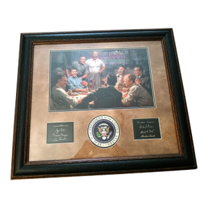 Celebrate American Leadership With the "Grand Ol' Gang" Framed Print by Andy Thomas With Presidential Signatures