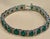 Gemstone 18 carat Natural Emerald & Diamond Cocktail Tennis Bracelet 14 Karat White Gold For Sale - Image 7 of 18