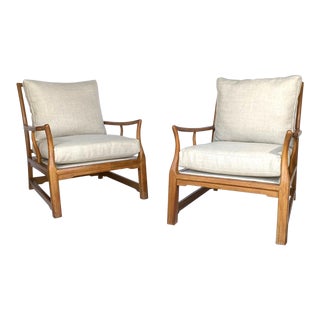 Mid-Century Club Chairs- Set of 2 For Sale
