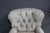 Animal Skin Pair of Leathercraft Inc. Distressed Gray Tufted Leather Recliner Club Chairs For Sale - Image 7 of 18