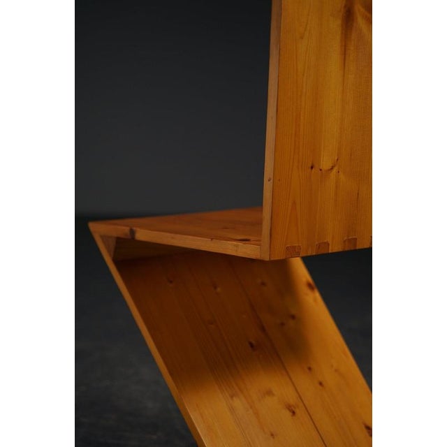 Brown Decorative Accent Zig Zag Chair, 1970s For Sale - Image 8 of 12