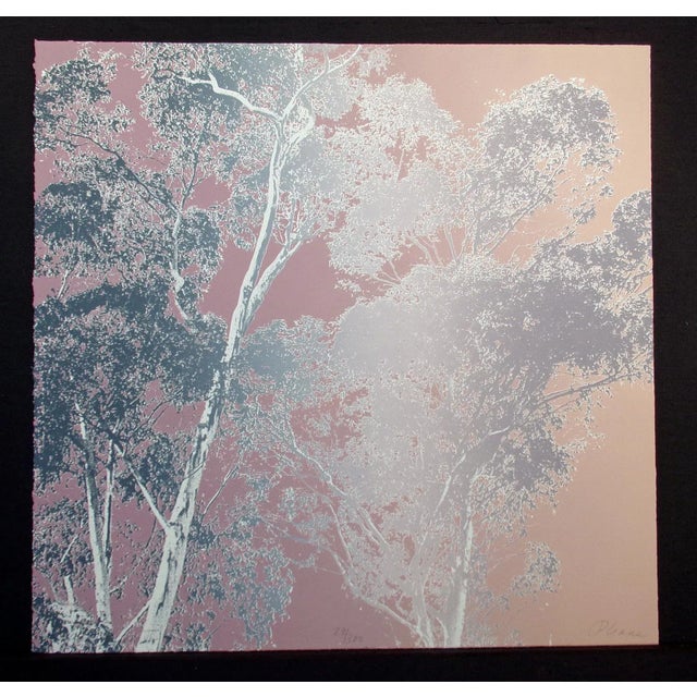 "Evening Prism III" by Paula Crane Limited Edition Etching Hand signed by the artist Paper Size: 28-3/4" x 29-1/2" Edition...