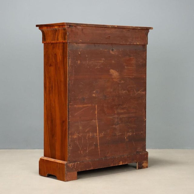 Antique Display Cabinet in Walnut and Inlays Bronze, England For Sale - Image 12 of 13