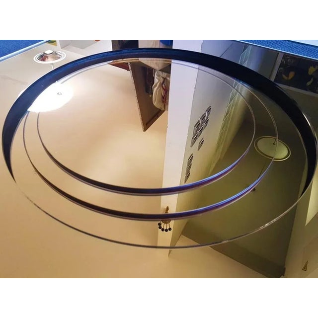 Glass Italian Bronze Mirror by Giannoli, 1960s For Sale - Image 7 of 18