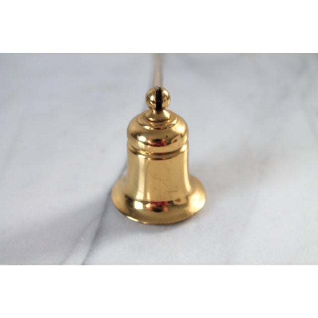 Metal Vintage Brass Candle Snuffer For Sale - Image 7 of 8