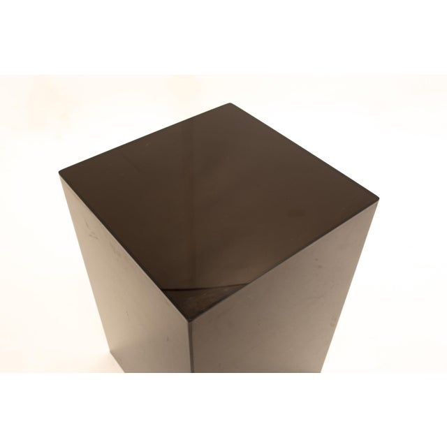 MidCentury Black Acrylic Cube Side End Table Chairish