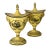 Mottahedeh Mottahedeh Yellow Ceramic Cachepots - a Pair for the Fireplace Mantel For Sale - Image 4 of 4