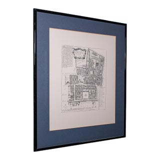Vintage 18th Century Street Map, London, St James's Westminster, Cartography For Sale