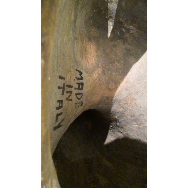 Mid 20th Century Italian Ceramic Glazed Dolphin Pedestal For Sale In West Palm - Image 6 of 6