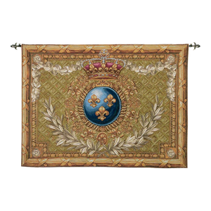Fleur-De-Lys Royal Loom Woven Tapestry - 107 X 146 Cm (3'6" X 4'10") - Requires Rod Size 4