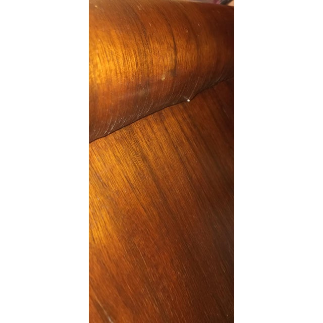 Mid 20th Century Solid Walnut Full Size Bed Frame Set For Sale - Image 11 of 13