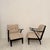 1950s Mid-Century Modern Lounge Chairs with Black Wooden Frame, 1950s, Set of 2 For Sale - Image 5 of 18