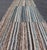 Modern Tribal Kilim Runner in Denim Blue, Brown, and Ivory Striped Design For Sale In Atlanta - Image 6 of 11