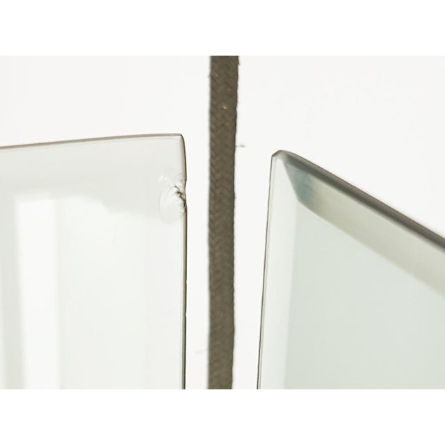 Italian Teak Pendant Lamp in Gilt Aluminum and Smoked Glass, 1960s For Sale - Image 15 of 17