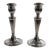 1950s Spanish Mid-Century . Sterling Silver Candlesticks by Montejo - A Pair For Sale