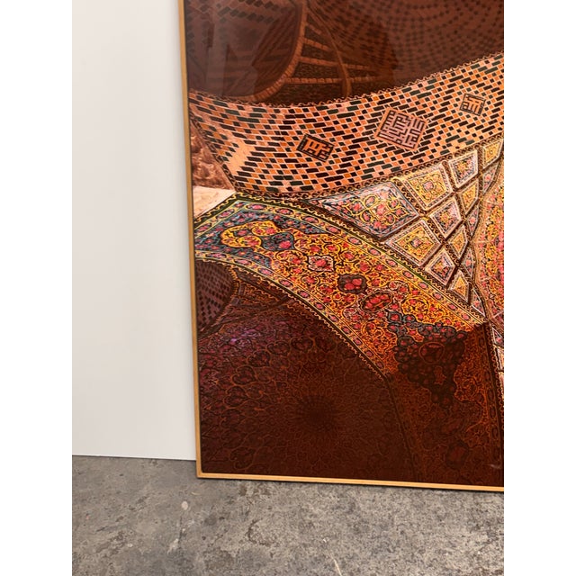 Elena Riim for Four Hands Art Studio/Getty Images “Pink Mosque Tilework” Framed ChromaLuxe Photograph For Sale - Image 4 of 12