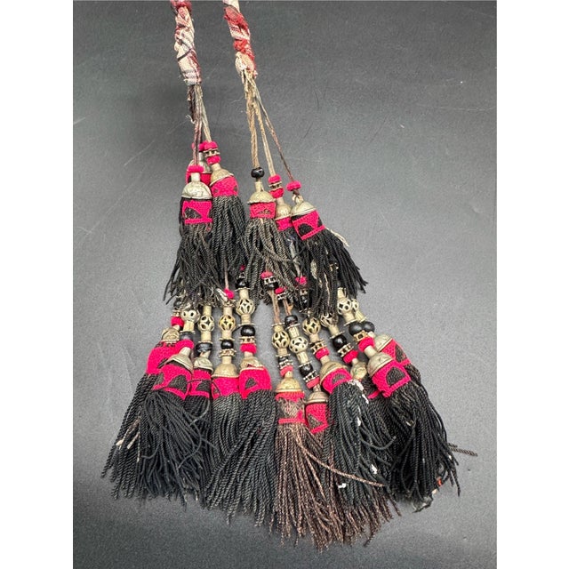 Metal Antique Uzbek “Sequsha” Tassel, 19th C Uzbekistan For Sale - Image 7 of 15