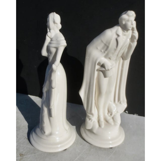 Art Deco Porcelain Courting Figures - a Pair of 2 For Sale In New York - Image 6 of 9