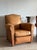 Vintage Pair of French Leather Moustache Chairs For Sale - Image 12 of 18