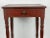 American Antique Early American Carved Wood Painted Accent Table For Sale - Image 3 of 8