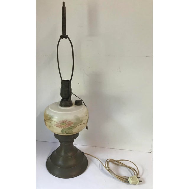 Vintage Electrified Oil Lamp For Sale - Image 9 of 9