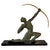 After Jean De Roncourt, French Art Deco The Archer Sculpture, 1930s, 1920s, Metal & Bakelite on Marble Base For Sale - Image 12 of 12