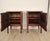 A bespoke pair of Italian small commodes - cabinets in cherry; originally with drawers, now they have one cabinet door...