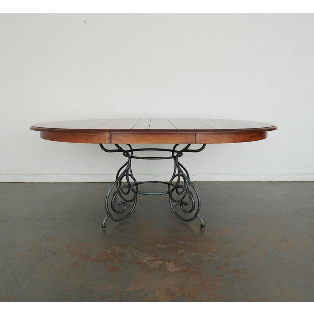 1990s Vintage Ethan Allen Legacy Collection Dining Set (Set of 7) For Sale - Image 5 of 17