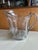 Vintage heavy glass pitcher from the Early 20th Century. Could be used as a flower vase or beverage pitcher. Measuring 9”...