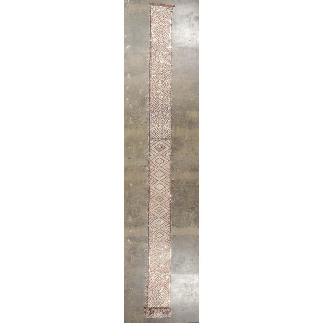 Vintage Moroccan Sequined Wedding Aisle Runner, 01'06 X 26'08 For Sale - Image 9 of 10