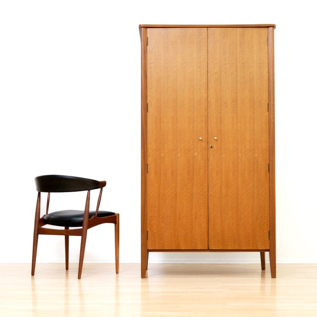 Wood Mid Century Armoire by A. Younger LTD For Sale - Image 7 of 11