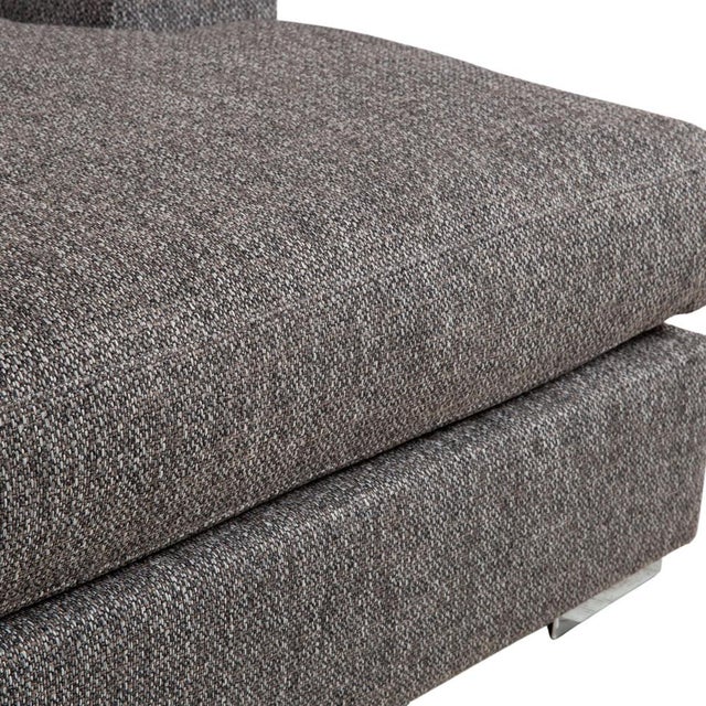 Gray Cenova Set Fabric Corner Sofa and Ottoman in Grey by BoConcept, Set of 2 For Sale - Image 8 of 18